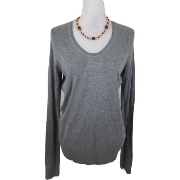 Calvin Klein Jeans ~Woman Size M~Gray Cotton Blend Pullover Sweater NWOT. - Picture 1 of 11